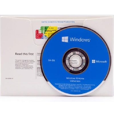 With COA License Sticker Microsoft Windows 10 Home 32bit / 64bit OEM Packge