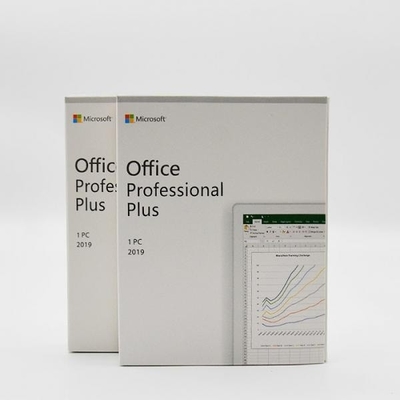 Retail Key Code With COA License Sticker Microsoft Office 2019 Professional DVD Retail Box