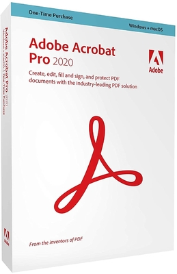 Adobe Acrobat Pro 2020 Retail Box